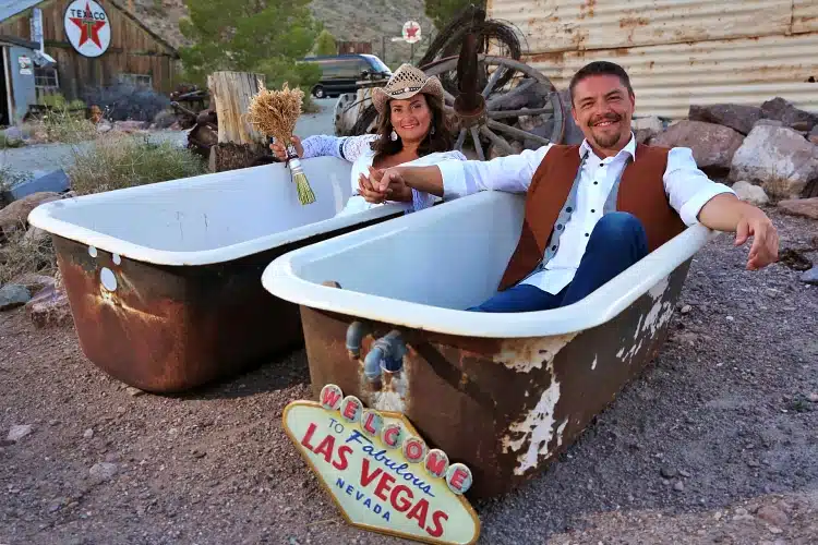 Casamento cidade fantasma Las Vegas