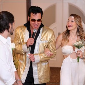 Casamento em Las Vegas Elvis Bronze